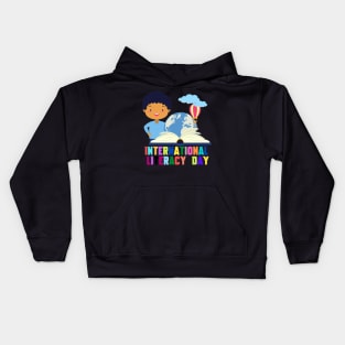 Happy International Literacy Day Kids Hoodie